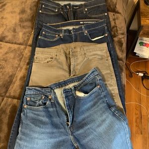 4 - Levi 511 slim fit jeans waist 34 inseam 36. Made for the tall and skinny.